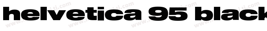 helvetica 95 black字体转换
